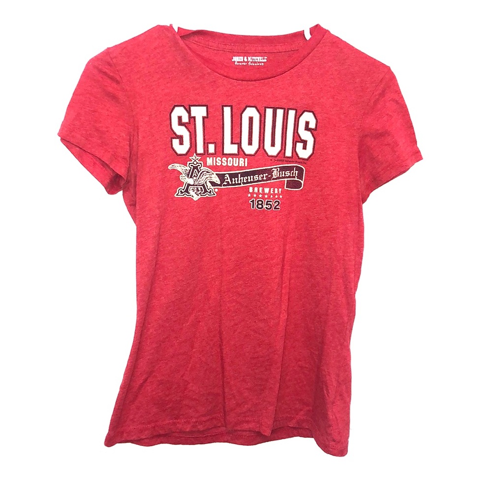 Red graphic tee